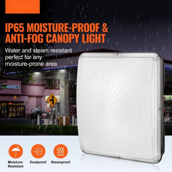 LED Taklampa 150W 16500LM 5000K Dagsljus Utomhus, IP65 Vattentålig Belysning