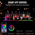 Pikkukuva 3 / 9: LED-valaistu viinapullon hylly, RF- ja App-ohjaus, 48", 2-vaiheinen näyttöpalkki