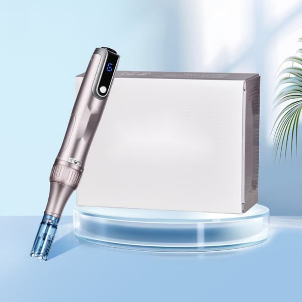 M8S Professionel Microneedling Pen, 6-Trins Elektrisk Skønhedspen, 20 Nåle, Anti-Aging, Præcisionsbehandling
