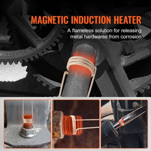 Magneettinen induktiolämmitin, Kädessä pidettävä 1KW induktiolämmitin pulttien irrotukseen, tehokas ja kannettava ratkaisu