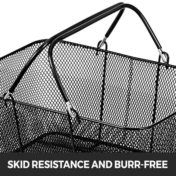 Mesh indkøbskurve med håndtag, metal indkøbskurv, 12 STK, bæredygtig, bærbar, robuste indkøbskurve