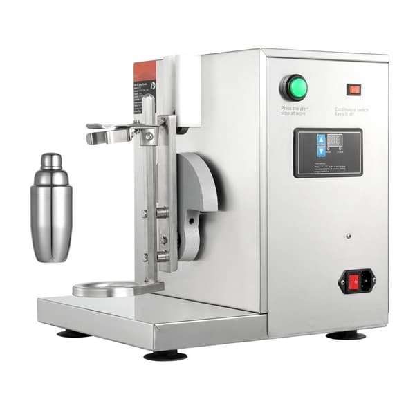 Milkshake Maker 120W, Elektrisk Milk Tea Shaker, Rustfrit Stål, Kommerciel Maskine