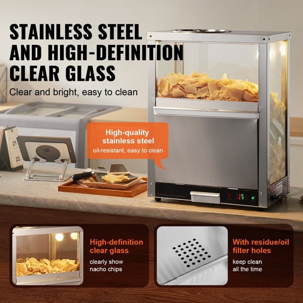 Nacho Chips Varmer 84.5QT/80L, til Nacho Chips, Popcorn, Peanuts og Kartofler.
