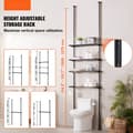 Miniatyrbillede 2 af 9: Toiletopbevaring 4-lags badeværelseshylde, pladsbesparende organiser med moderne design