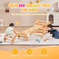 Miniatyrbild 3 av 9: Pikler Triangel Set 5-i-1, Montessori Klätterleksaker för Småbarn, Stort Trä, Stabil och Säker Lek