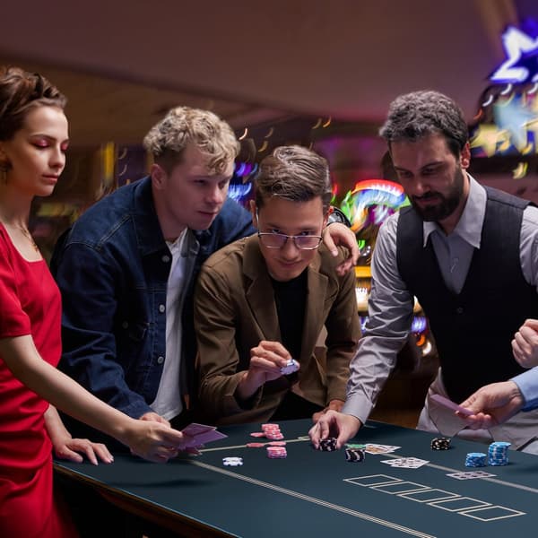 Pokeripöytä 70 x 35 tuumaa, taitettava pokerimatto 6-8 pelaajalle, pussivihreä, kestävä ja käytännöllinen