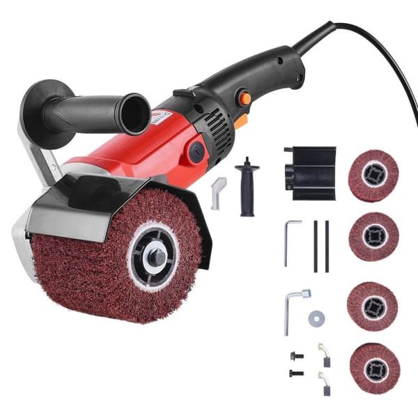 Kiillotuskone 1200W, 6-nopeuksinen sähköinen metallinkiillotuskone, 4-pyöräinen, tehokas ja kestävä käyttöön