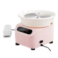 Miniatyrbillede 9 af 9: Pottemagerhjul 10 tommer, keramisk hjul, fodpedal, touch skærm, forklæde, 350W, pink