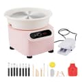 Miniatyrbillede 1 af 9: Pottemagerhjul 10 tommer, keramisk hjul, fodpedal, touch skærm, forklæde, 350W, pink
