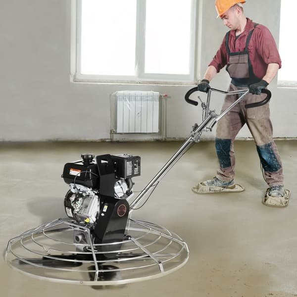 Cementspartel 46" Power Walk-Behind, 14HK Gasdrevet, Flydepandeblad, Høj Effektivitet, Ergonomisk Design