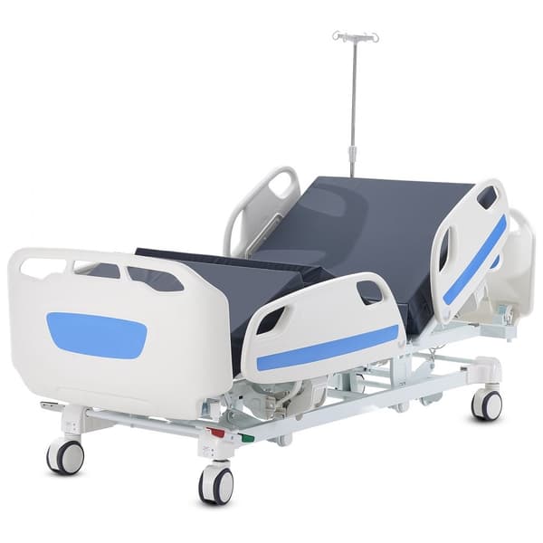 Premium 5-toiminen täyssähkösairaalasänky ICU, lääkinnällinen sänky, 550LBS kuormitus