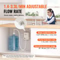Miniatyrbild 3 av 9: Pump- och vattendispenser för 5-gallon flaskor, automatisk elektrisk dispenser, enkel inloppspump, effektiv vattendispenser