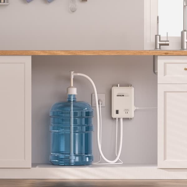 Pump- och vattendispenser för 5-gallon flaskor, automatisk elektrisk dispenser, enkel inloppspump, effektiv vattendispenser