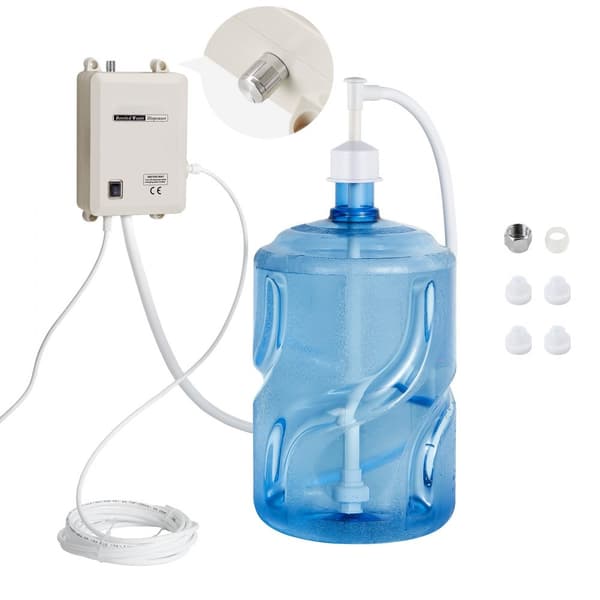 Pump- och vattendispenser för 5-gallon flaskor, automatisk elektrisk dispenser, enkel inloppspump, effektiv vattendispenser