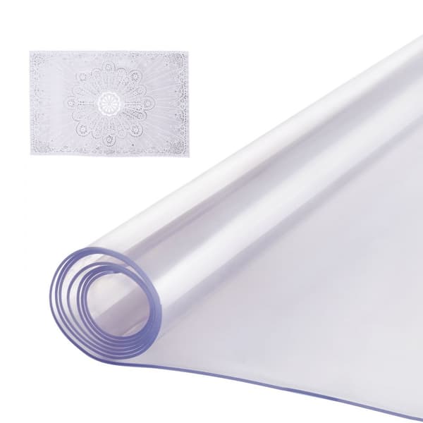 PVC pöytäsuoja 40x60 cm, kirkas muovinen, 2,0 mm paksu, kestävä pöytäsuoja
