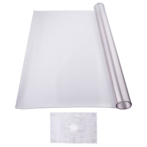 PVC pöytäsuoja 42x60 tuumaa, huurremuovinen, 1,5 mm paksu, kestävä ja helppo puhdistaa