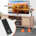 Miniatyrbillede 2 af 9: Rattan-TV-Stander 191 cm, Boho-TV-Skab, Eiche, Stort TV-Stativ, Tv-æske med opbevaring