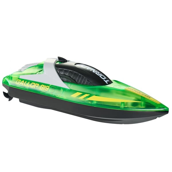 RC-vene 2,4 GHz kauko-ohjattu kilpavene 12 km/h, lapset ja aikuiset, vihreä lahja