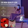 Miniatyrbillede 4 af 9: Rødt Lys Terapi Maske 7-farvet LED Ansigtsmaske Lysbehandling med 850nm NIR, effektiv hudbehandling, anti-aging, hjemmebrug