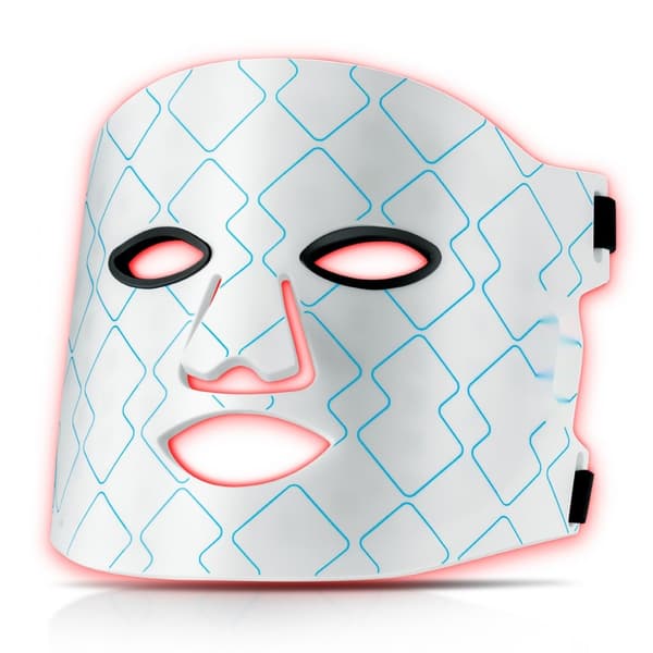 Rødt Lys Terapi Maske 7-farvet LED Ansigtsmaske Lysbehandling med 850nm NIR, effektiv hudbehandling, anti-aging, hjemmebrug