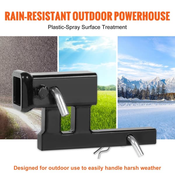 Rise-Drop Extender jatkoperävaunun vetokoukun vastaanotin 1-1/4" - 2" sovitin, kestävä ja säädettävä ratkaisu, helppo asennus