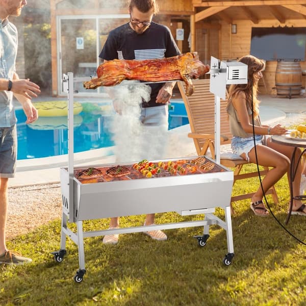 Grillspett Rotisserie BBQ Grill för Gris, Lamm och Kyckling, 42W, 135 lbs