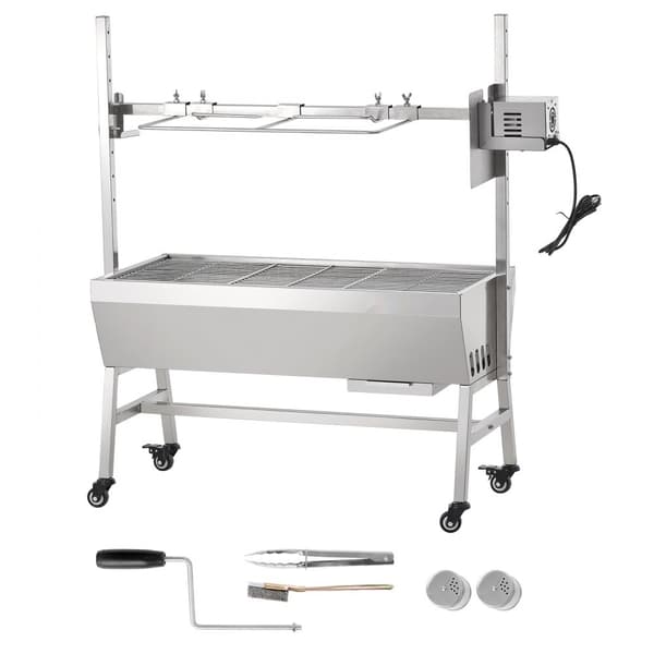 Grillspett Rotisserie BBQ Grill för Gris, Lamm och Kyckling, 42W, 135 lbs