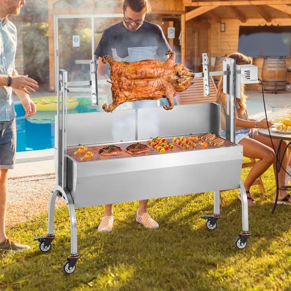 Rotisserie BBQ Grill, 52W Spid, 198LBS, til Gris, Lam og Kyllingesteg