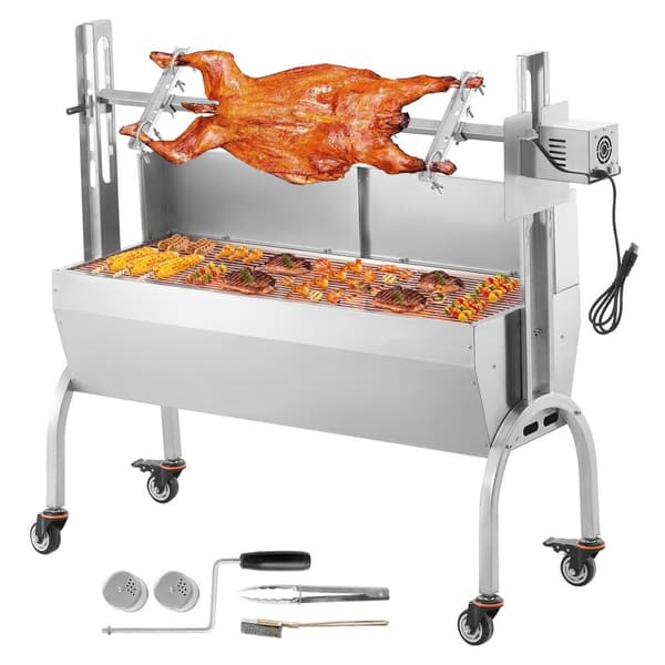 Rotisserie BBQ Grill, 52W Spid, 198LBS, til Gris, Lam og Kyllingesteg