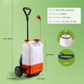 Miniatyrbild 7 av 9: Rückensprühgerät 15 L, Gartensprayer med 0–94 PSI, ergonomisk design, justerbar spruttryck