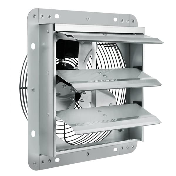 Avgasfläkt 254 mm, Väggmonterad Shutter Fläkt, 753 CFM, AC Motor, Effektiv Luftcirkulation