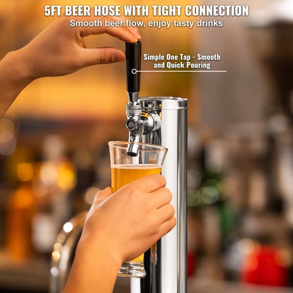 Enkel Tap Kegerator Tornsats, Kegerator Öltorn & A-System Fatskoppling