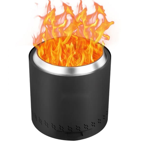 Røgfri bålsted, 15,8 tommer diameter, træbrændende, rustfrit stål, udendørs pejs