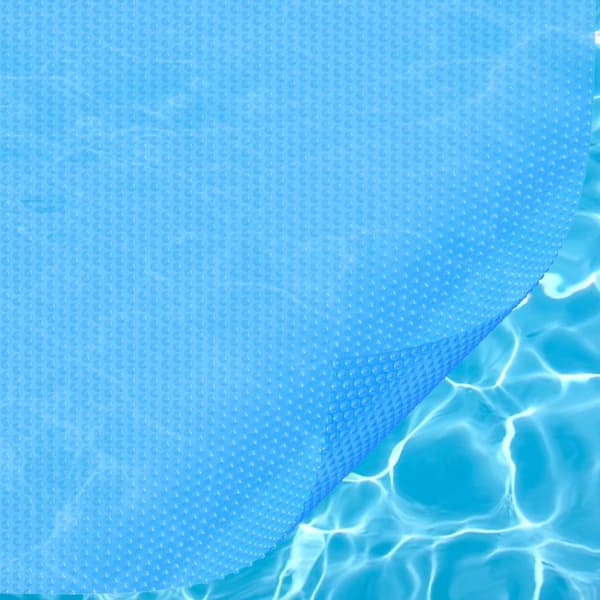 Solarliner för pool, 24 x 12 fot rektangulär, solfilt för ovan- och in-ground pooler, 12 mil blå solskydd