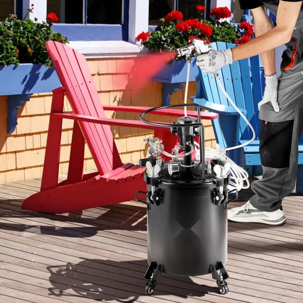 Suihkumaalin paineastia 30 l, Täysin automaattinen sekoitus 70 psi, 7,5 gal, Tehokas ja kestävä