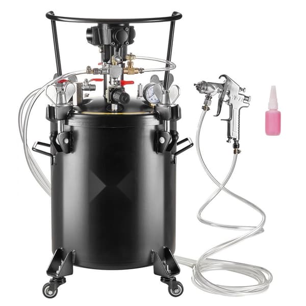 Suihkumaalin paineastia 30 l, Täysin automaattinen sekoitus 70 psi, 7,5 gal, Tehokas ja kestävä
