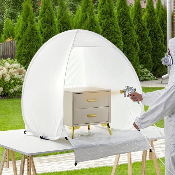 Spray Paint Shelter, Portabel Spraymålningstält, Pop Up, 40x35x40 cm, Måla Ute, Skyddad Arbetsyta