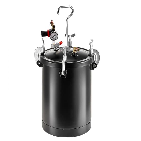 Sprayfärg Tryckkärltank 15L/3,75gal, Spraypistolslangar, Tryckmätare, Hög Kvalitet och Prestanda
