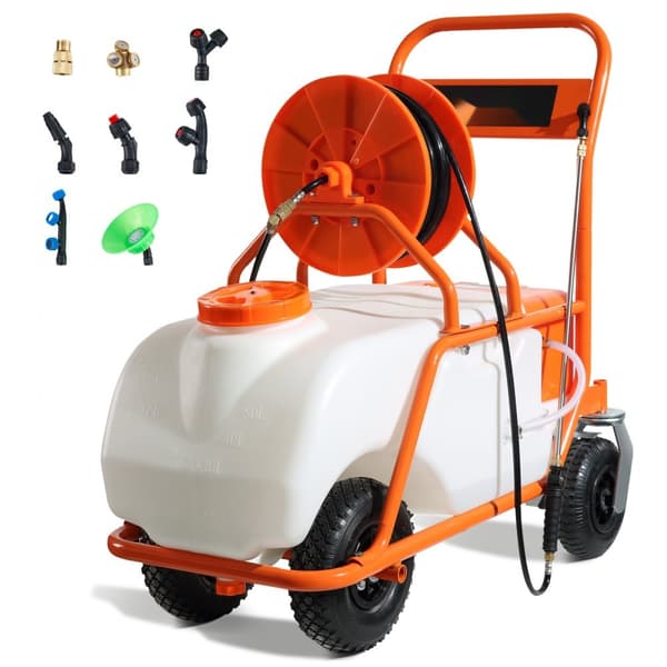 Ryggsäcksspruta 60L, Tryckspruta för trädgård, 0-90 PSI, effektiv sprutning, lättanvänd