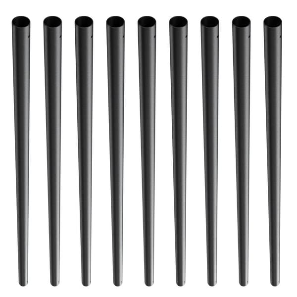Metallikaiteet portaissa, 3/4" pyöreät x 32" pitkät alumiinikoristekaiteet, 101-pakkainen kansikaide ruuveilla, klassinen ontto muotoilu