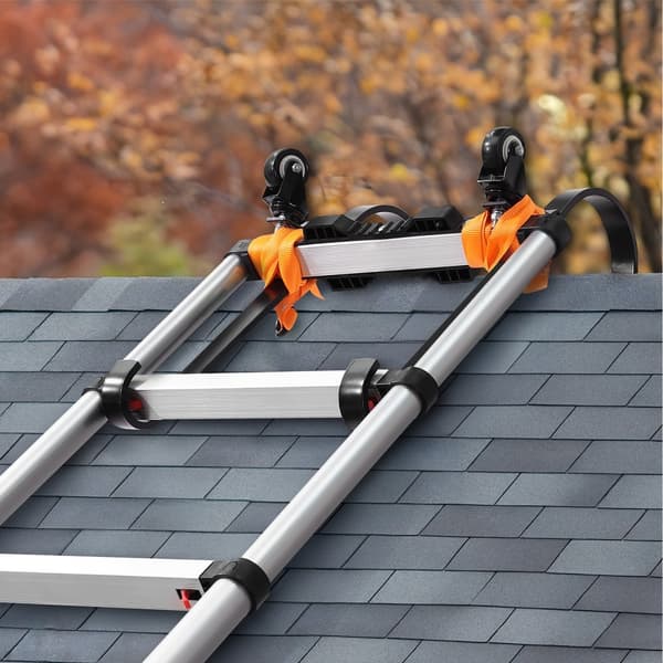 Stege Takkrok Stabilisator 2-pack, med fast hjul & vridbart stångstål, för stabilitet och säkerhet