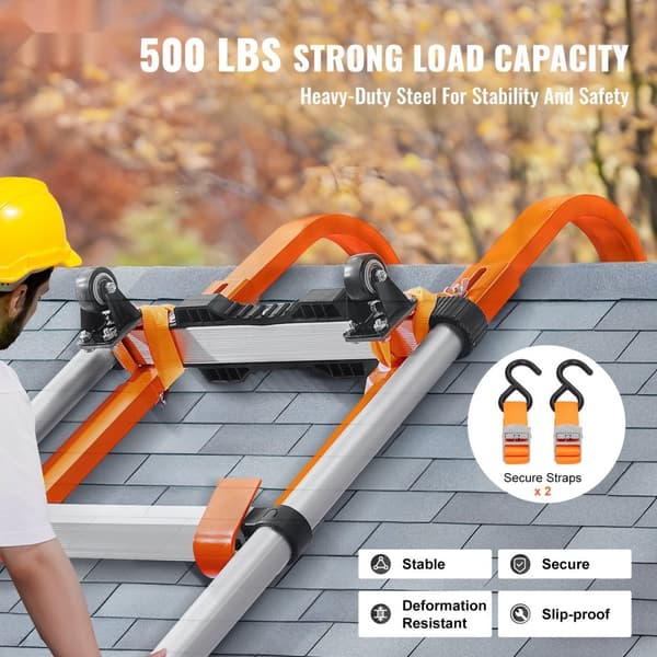 Stege Takkrok Stabilisator 2-pack, hjulgummigrepp, T-stång av stål, hållbar och stabil lösning