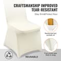 Miniatyrbillede 5 af 9: Stretch Spandex Foldestolebetræk, Universal Stolebetræk, Aftageligt Vaskbart Beskyttende Betræk til Bryllup, Fest, Banket, Ferie