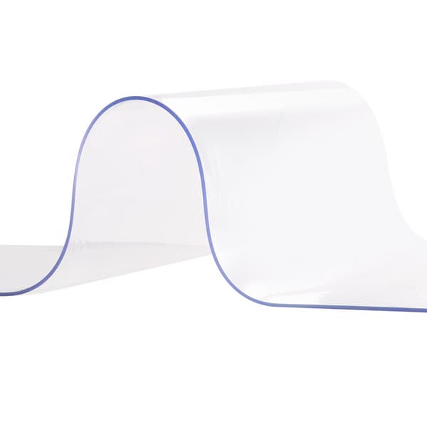 PVC Dør Gardin 96" x 96" til Køler og Fryser, Transparent plast, Stripsystem, Nem montering