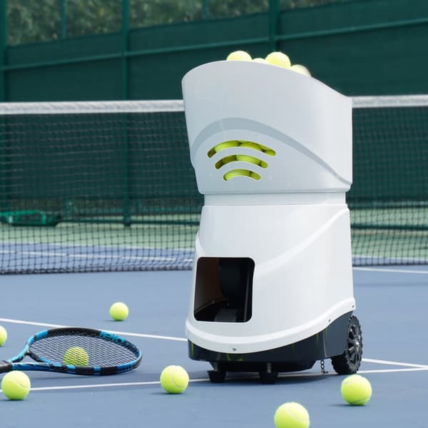 Tennisbollsmaskin, automatisk bärbar bollkastare, träningsutrustning, effektiv övning, enkel användning