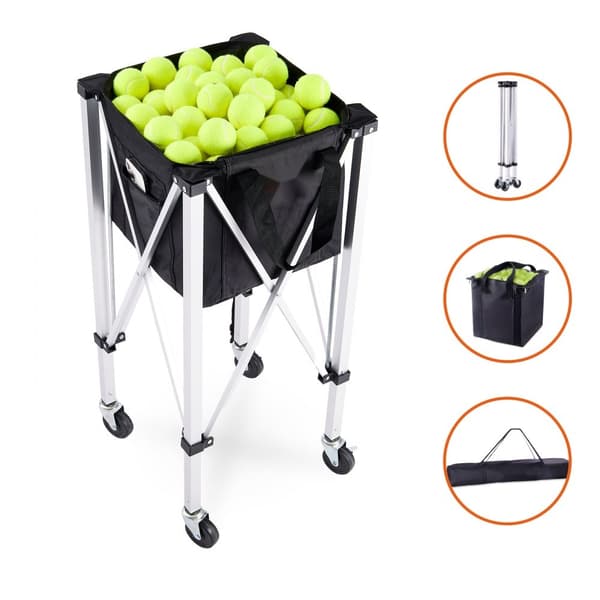 Tennisboldhopper med hjul, 150 bolde, perfekt til undervisning og træning