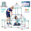 Miniatyrbild 9 av 9: Tent Fort Byggsats för Barn, STEM Konstruktionsleksak, Slott 120 Delar