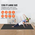 Miniatyrbild 2 av 9: Halkfri Träningsmatta för Yoga, Gym och Pilates, 12x6 ft, Extra Tjock och Anti-Slip