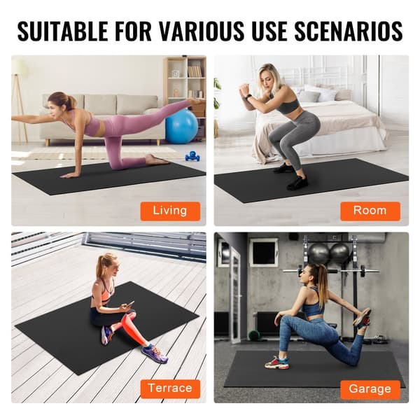 Liukumaton joogamatto, 6x4 jalkaa, harjoitusmatto, gym ja fitness, Pilates-harjoituksiin, kestävä ja pitävä
