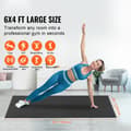 Pikkukuva 2 / 9: Liukumaton joogamatto, 6x4 jalkaa, harjoitusmatto, gym ja fitness, Pilates-harjoituksiin, kestävä ja pitävä